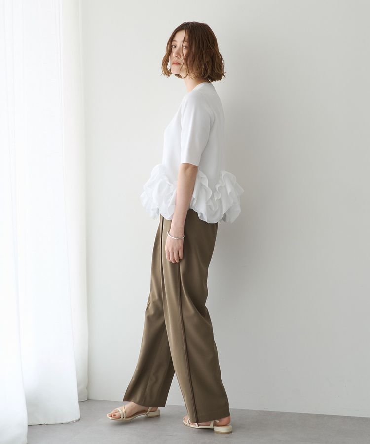YECCA VECCA「サイドラインパイピングストレートパンツ」|その他|