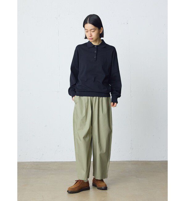 MidiUmi「MidiUmi ワイドニットポロ」|シャツ・ブラウス|