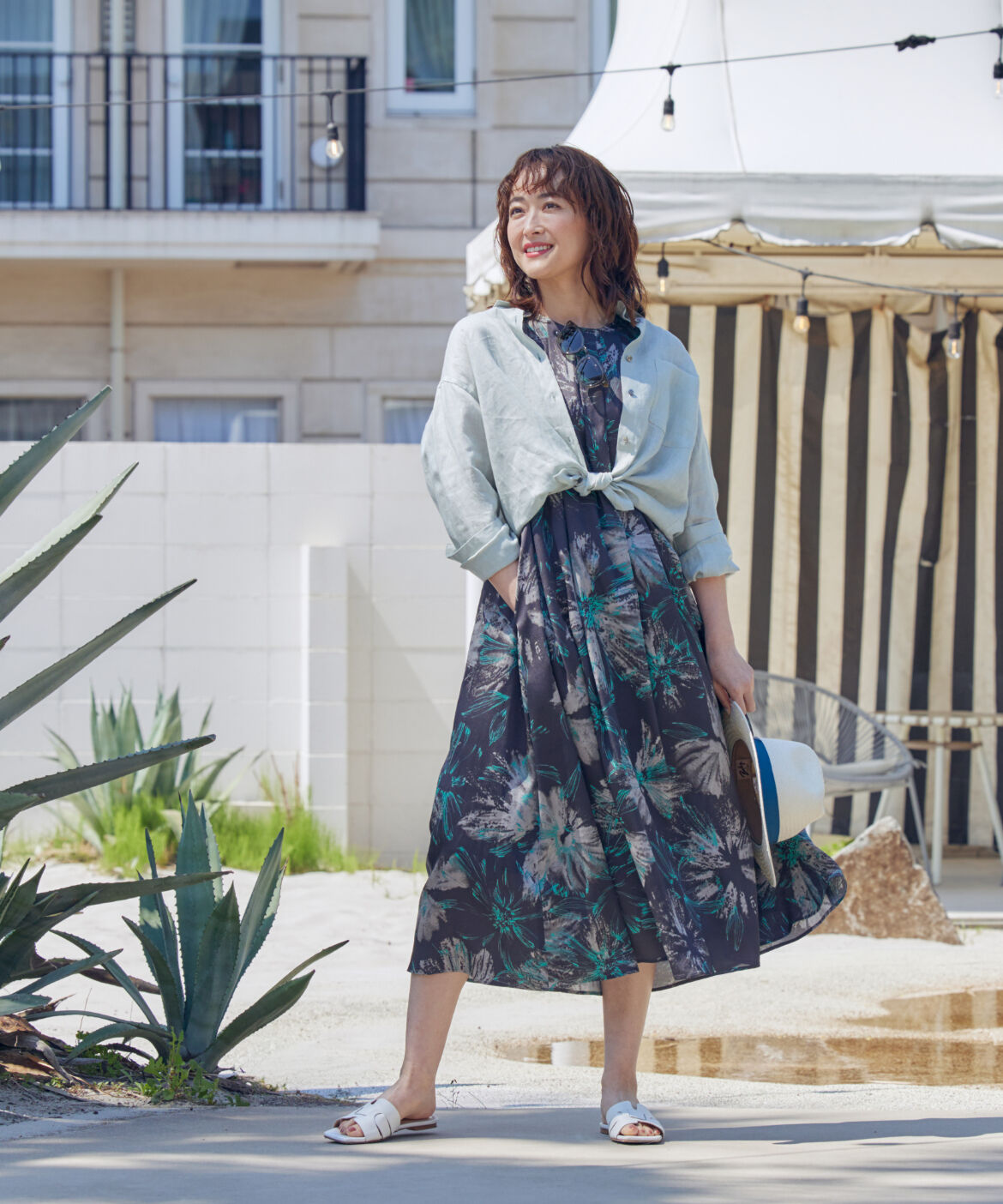 Le Souk「タックフレアワンピース」|ワンピース|