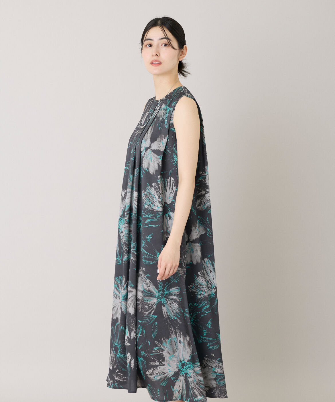 Le Souk「《大きいサイズ》タックフレアワンピース」|ワンピース|