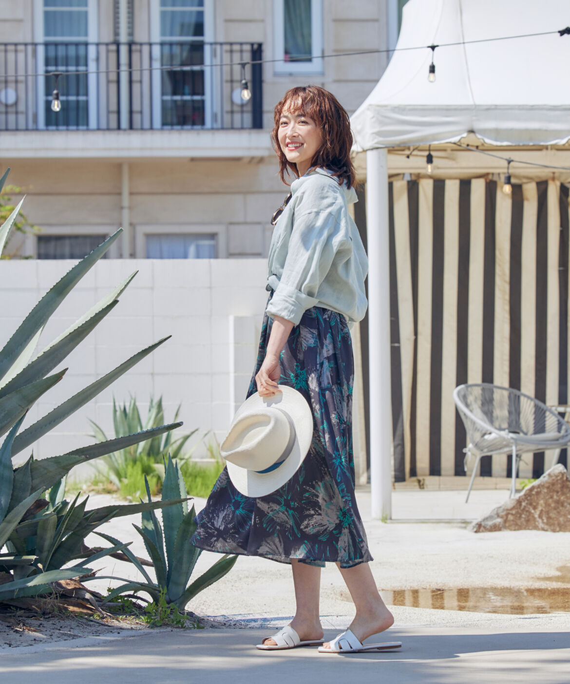 Le Souk「《大きいサイズ》タックフレアワンピース」|ワンピース|