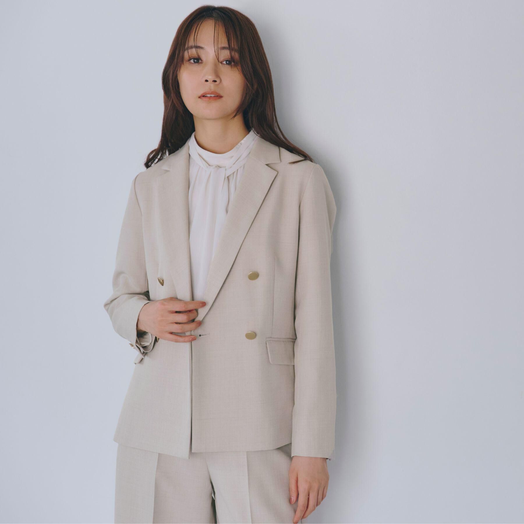 grove「【カセット服】ダブルブレストテーラードジャケット」|テーラードジャケット|ベージュ(051)