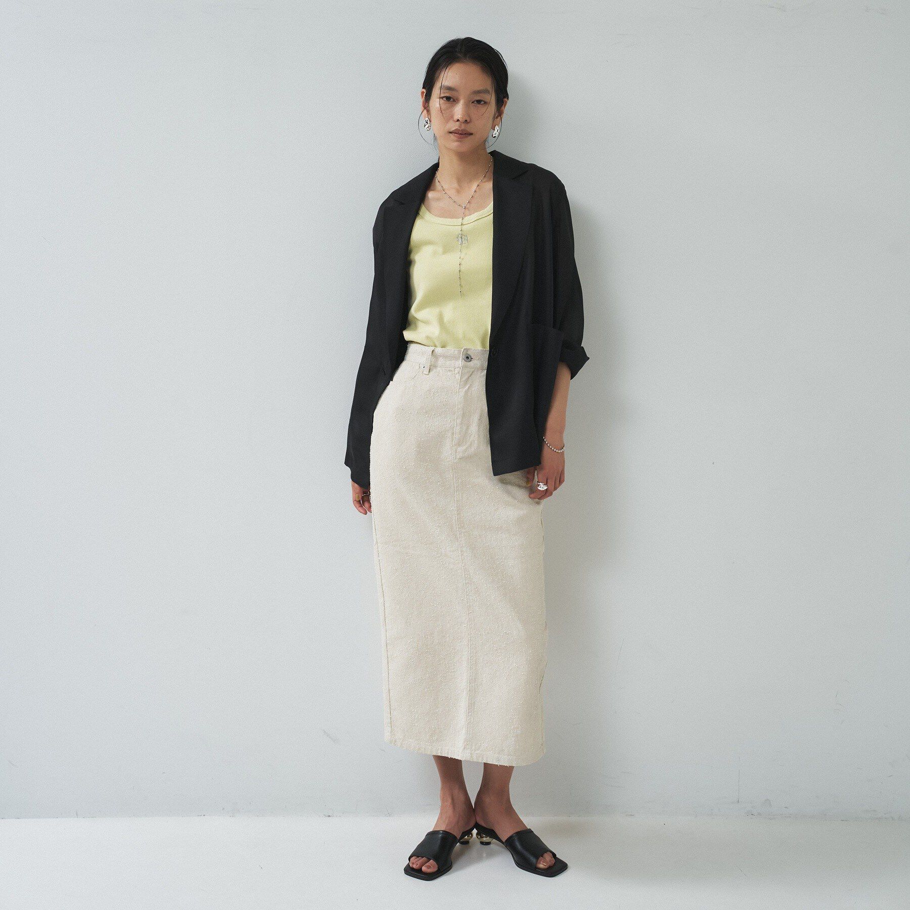 GALLEST「シアーシャツジャケット【接触冷感】」|テーラードジャケット|