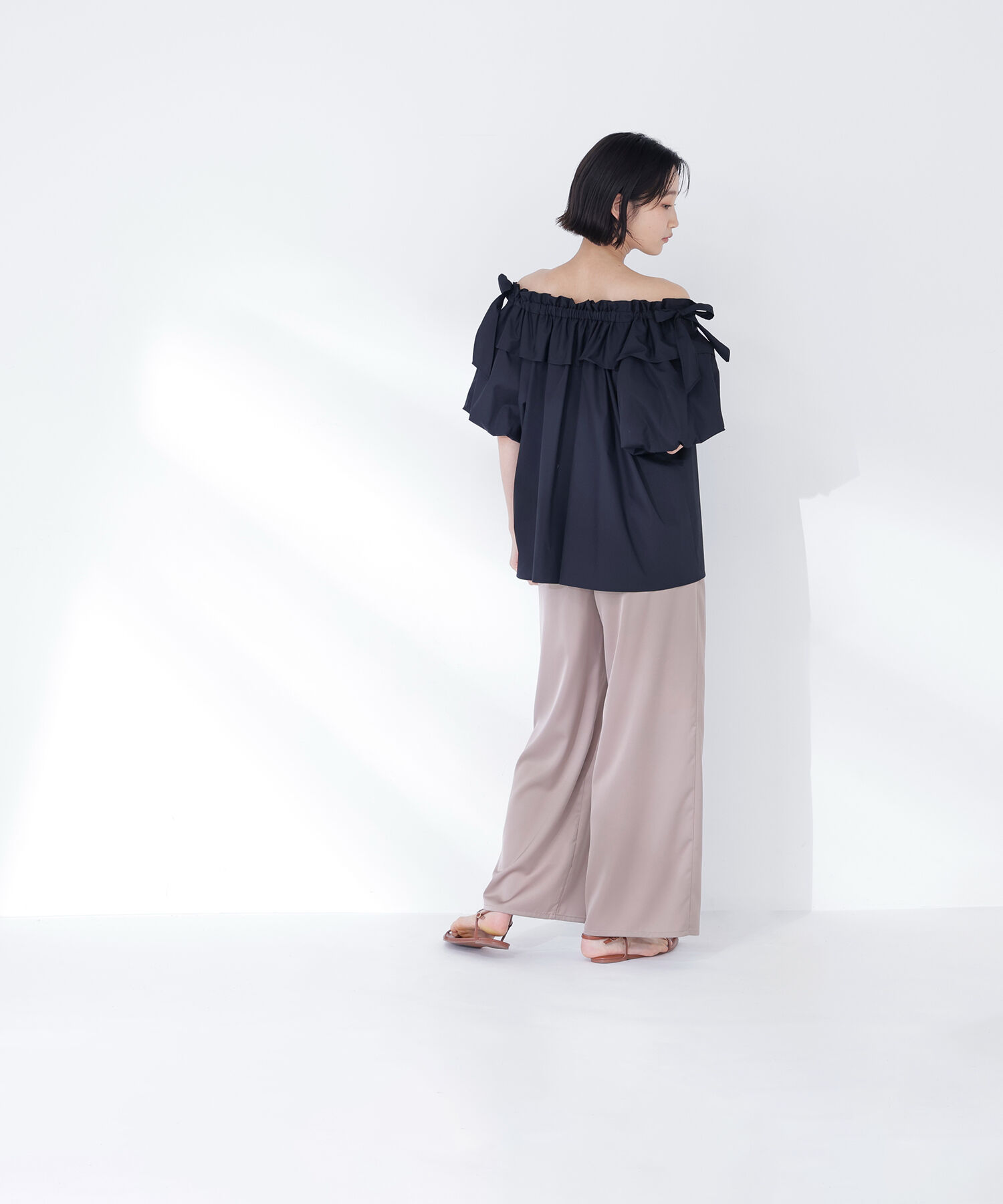  「ショルダーリボンブラウス」|シャツ・ブラウス|