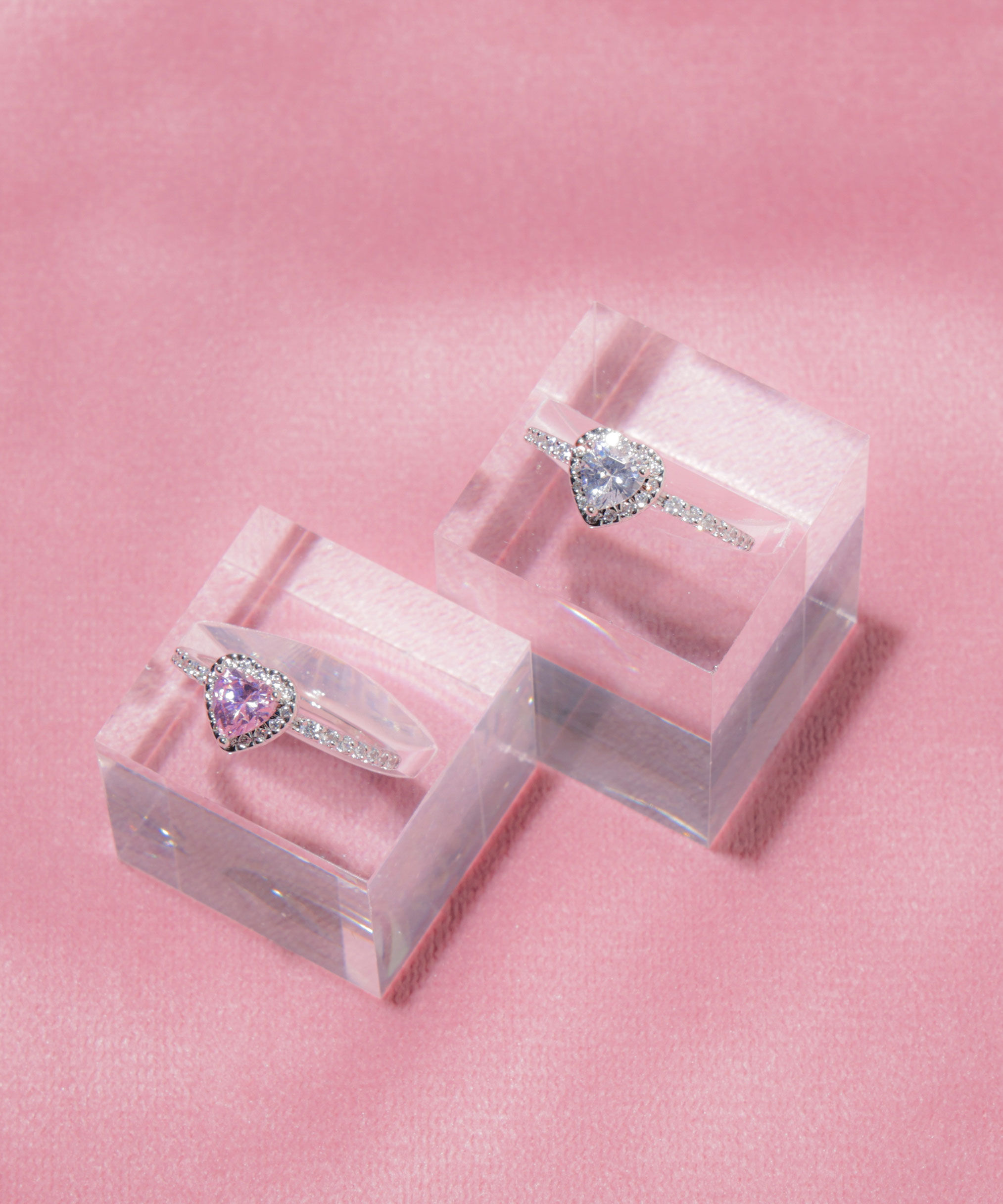  「Cubic プチハートリング」|その他|ピンク