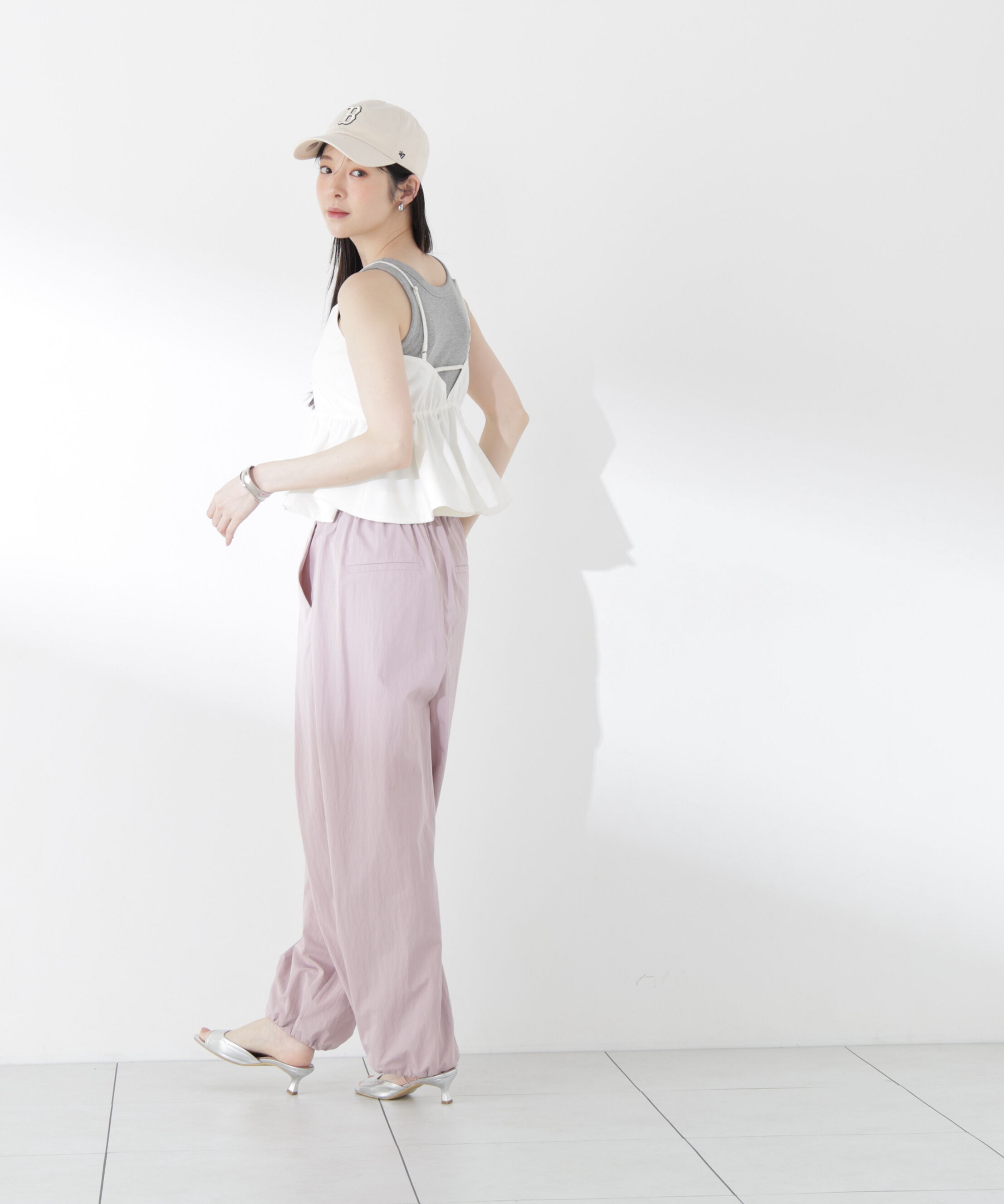 PROPORTION BODY DRESSING「〈a/mie〉ペプラムデザインキャミソール26SS」|シャツ・ブラウス|