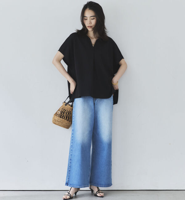 Doux archives「ウォッシャブル・ＵＶ機能機能スキッパーＴＯＰＳ」|Tシャツ・カットソー|