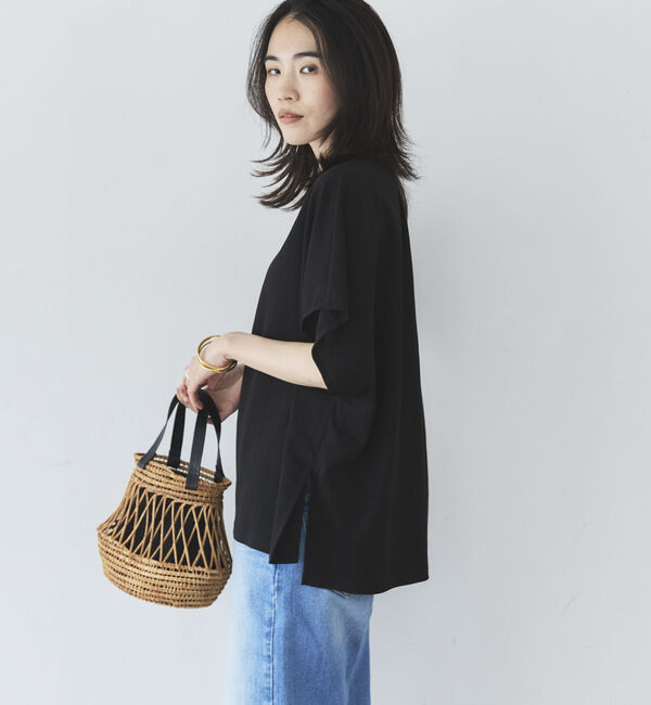 Doux archives「ウォッシャブル・ＵＶ機能機能スキッパーＴＯＰＳ」|Tシャツ・カットソー|