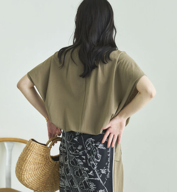 Doux archives「ウォッシャブル・ＵＶ機能機能スキッパーＴＯＰＳ」|Tシャツ・カットソー|