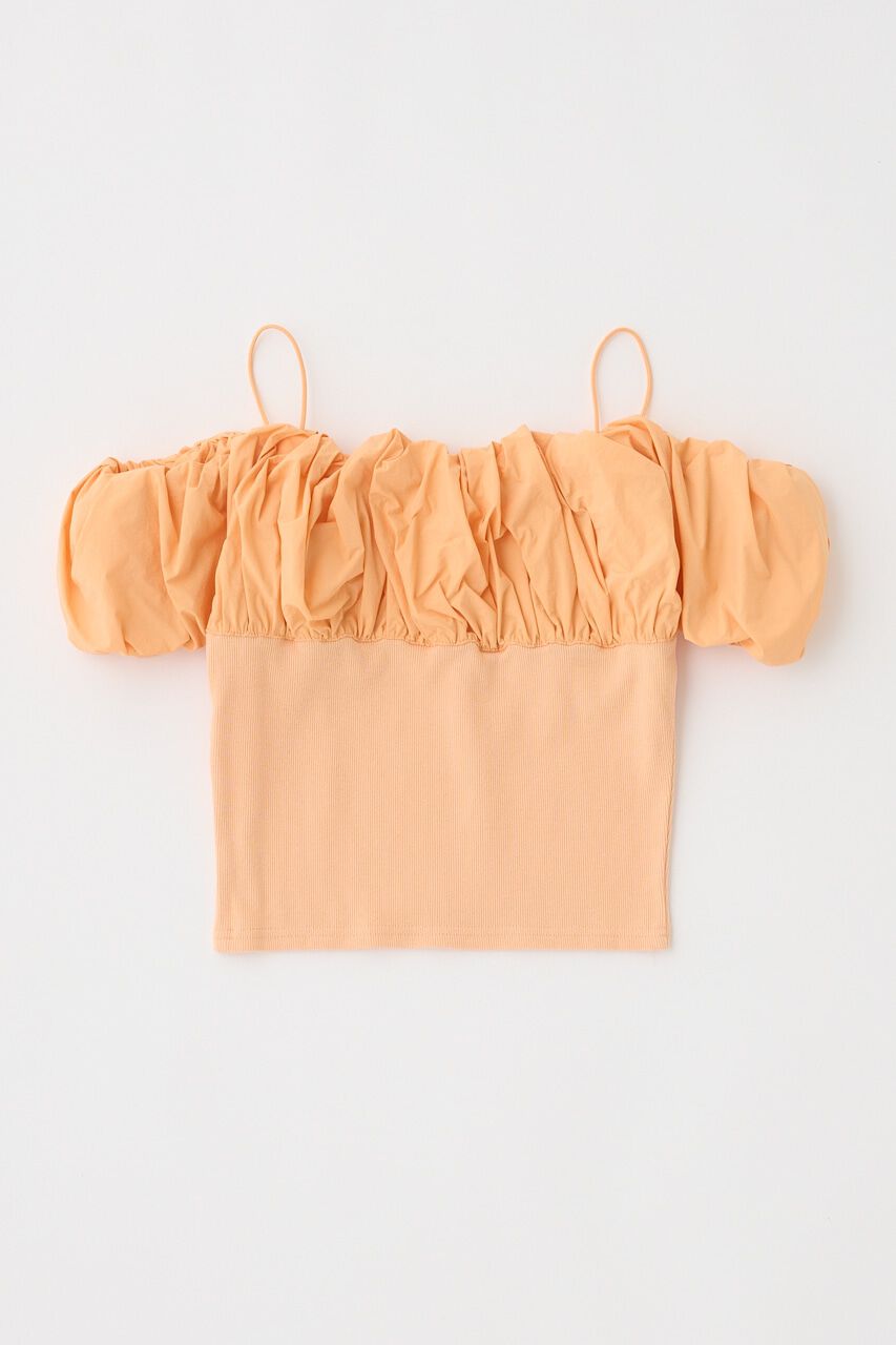 MOUSSY「VOLUME SLEEVE DOCKING トップス」|Tシャツ・カットソー|