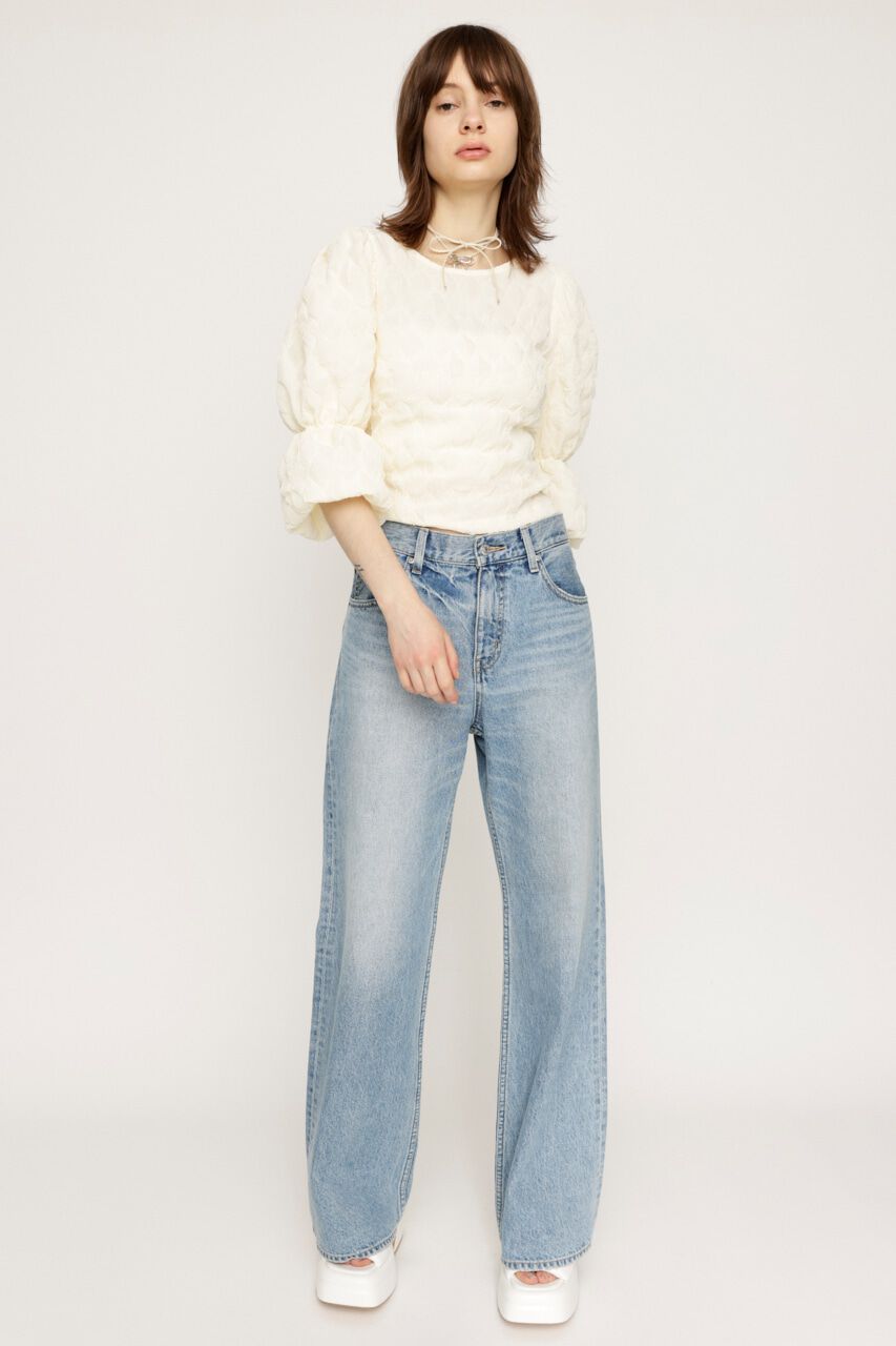 SLY「PUFF SLEEVE CUT トップス」|Tシャツ・カットソー|