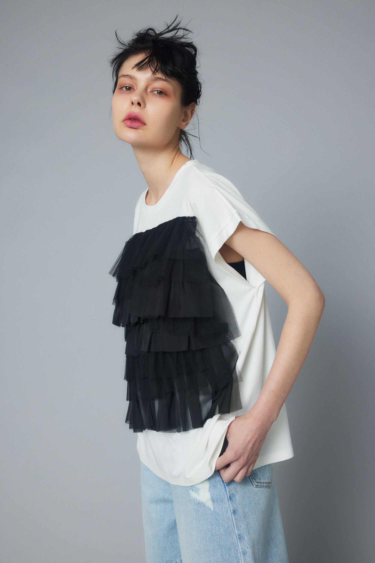 HeRIN.CYE「Many gather attachment tops」|シャツ・ブラウス|