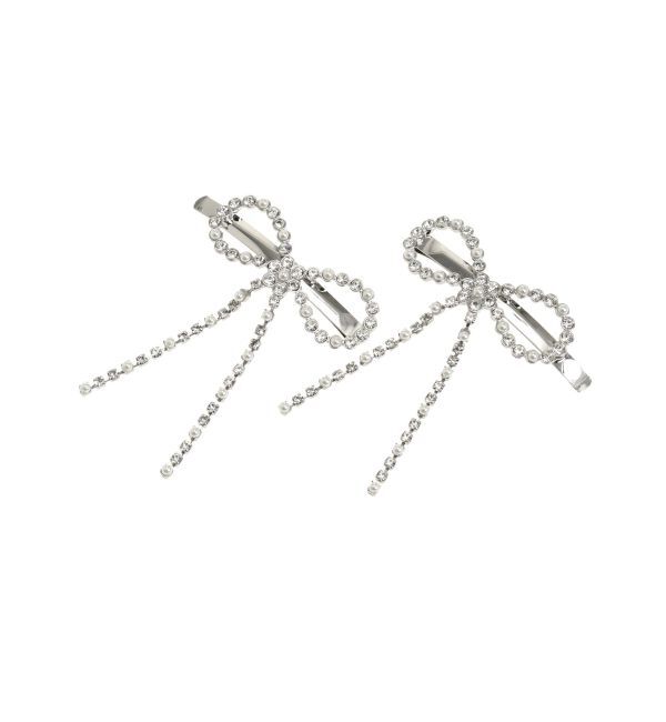 CALNAMUR「PEARL BIJOU RIBBON PIN/パールビジューリボンピン」|その他|