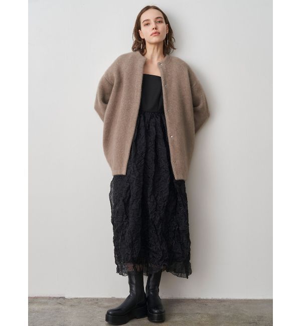 ELENDEEK「CN RACCOON MIX W CARDIGAN」|カーディガン|