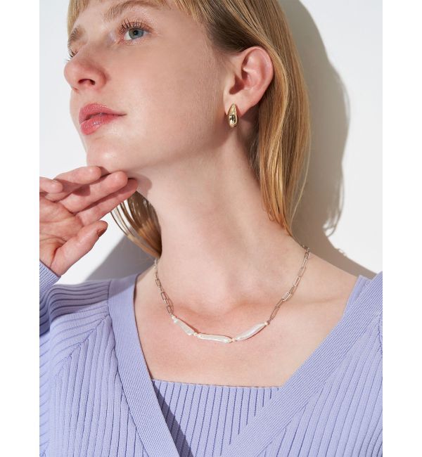 ELENDEEK「STICK PEARL NECKLACE」|ネックレス|