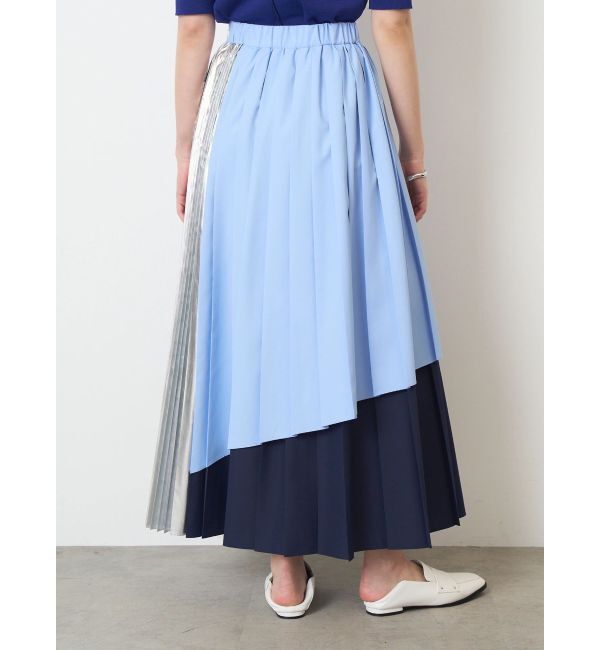 ELENDEEK「COLOR BLOCK PLEATS SK」|スカート|