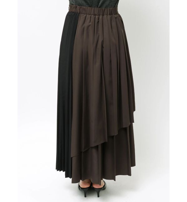 ELENDEEK「COLOR BLOCK PLEATS SK」|スカート|