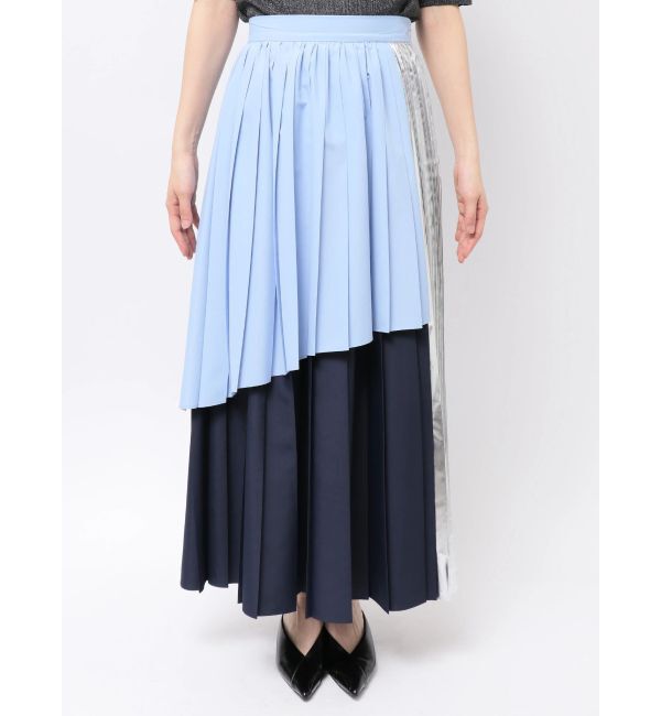 ELENDEEK「COLOR BLOCK PLEATS SK」|スカート|