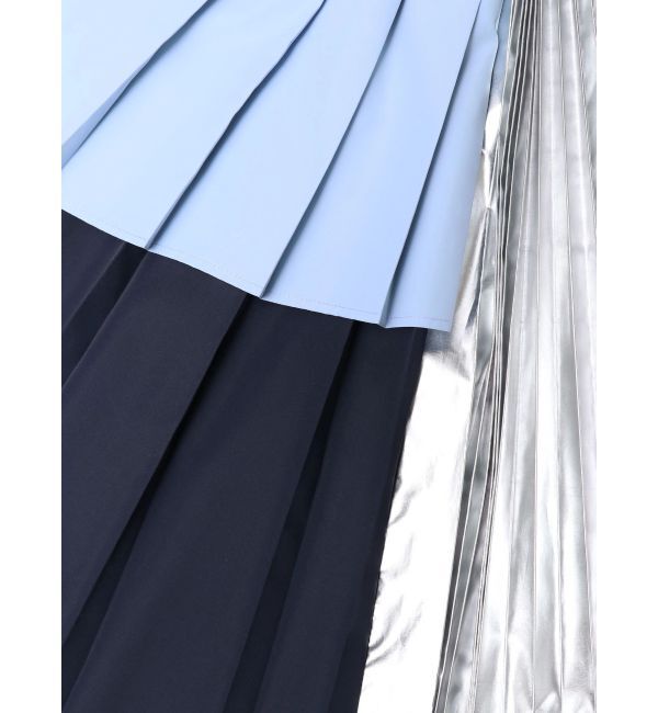 ELENDEEK「COLOR BLOCK PLEATS SK」|スカート|