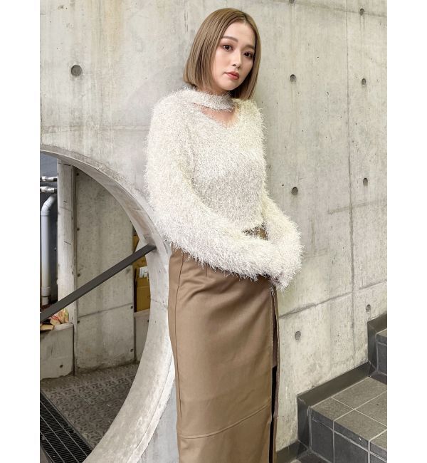 MURUA「ジップスリットAラインスカート」|スカート|