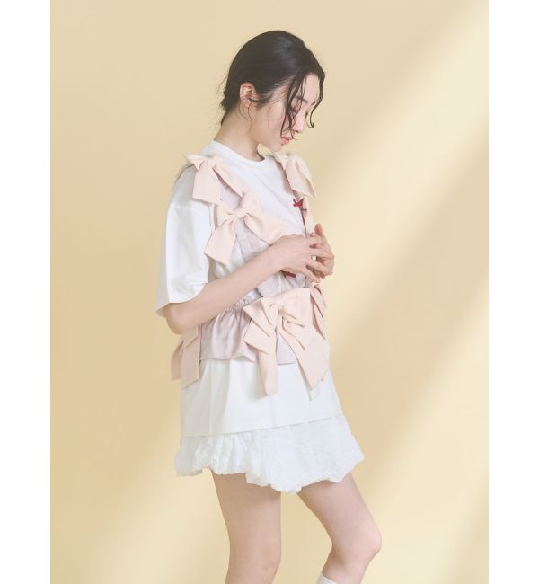 merry jenny「Tulle ribbon harness」|サスペンダー|