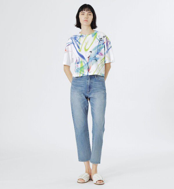  「【KANAKO SASAKI】コラボレーション ネオン グラフィックプリントルーズTシャツ」|Tシャツ・カットソー|