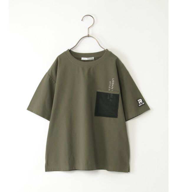 ikka kids「【セットアップ対応】GOKU楽速乾メッシュポケTシャツ（120~160cm）」|Tシャツ・カットソー|オリーブ