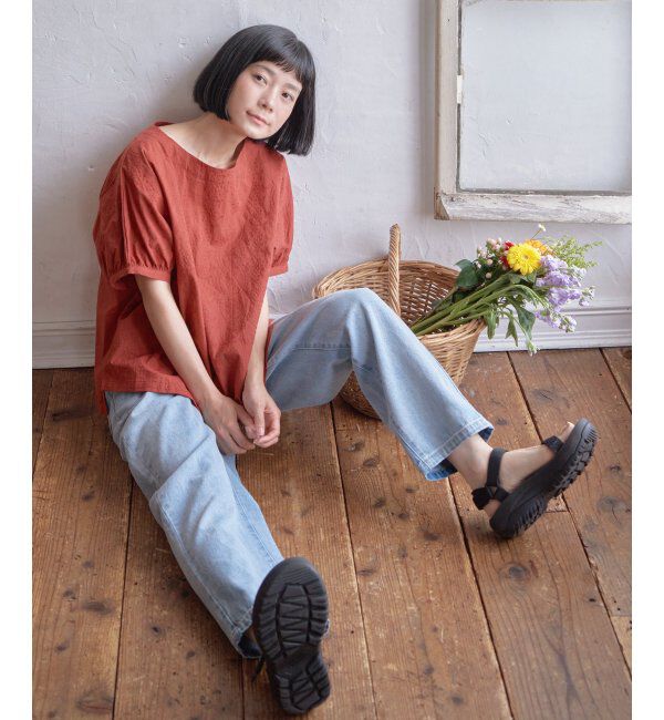 Lbc with Life「ボタニカル刺繍ドルマンブラウス」|シャツ・ブラウス|