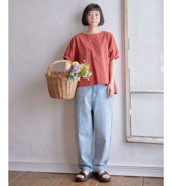Lbc with Life「ボタニカル刺繍ドルマンブラウス」|シャツ・ブラウス|