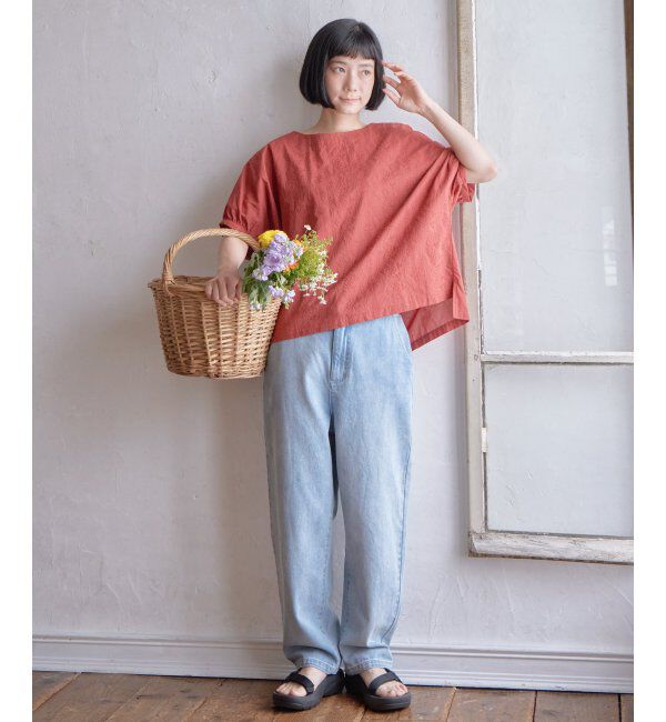 Lbc with Life「ボタニカル刺繍ドルマンブラウス」|シャツ・ブラウス|