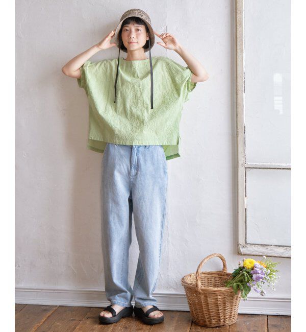 Lbc with Life「ボタニカル刺繍ドルマンブラウス」|シャツ・ブラウス|