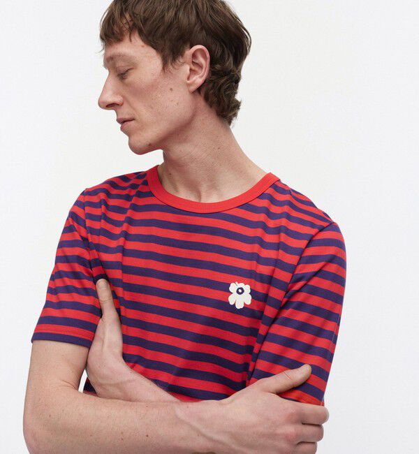 Marimekko「Tasaraita Unisex Unikko Tシャツ」|シャツ・ブラウス|