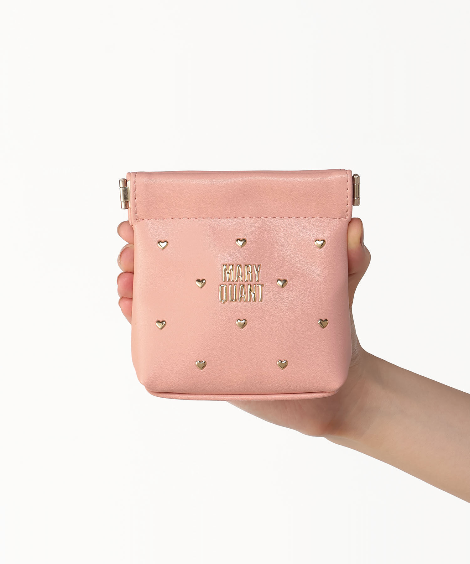 MARY QUANT「ハートフロート バネクチポーチ」|ポーチ|