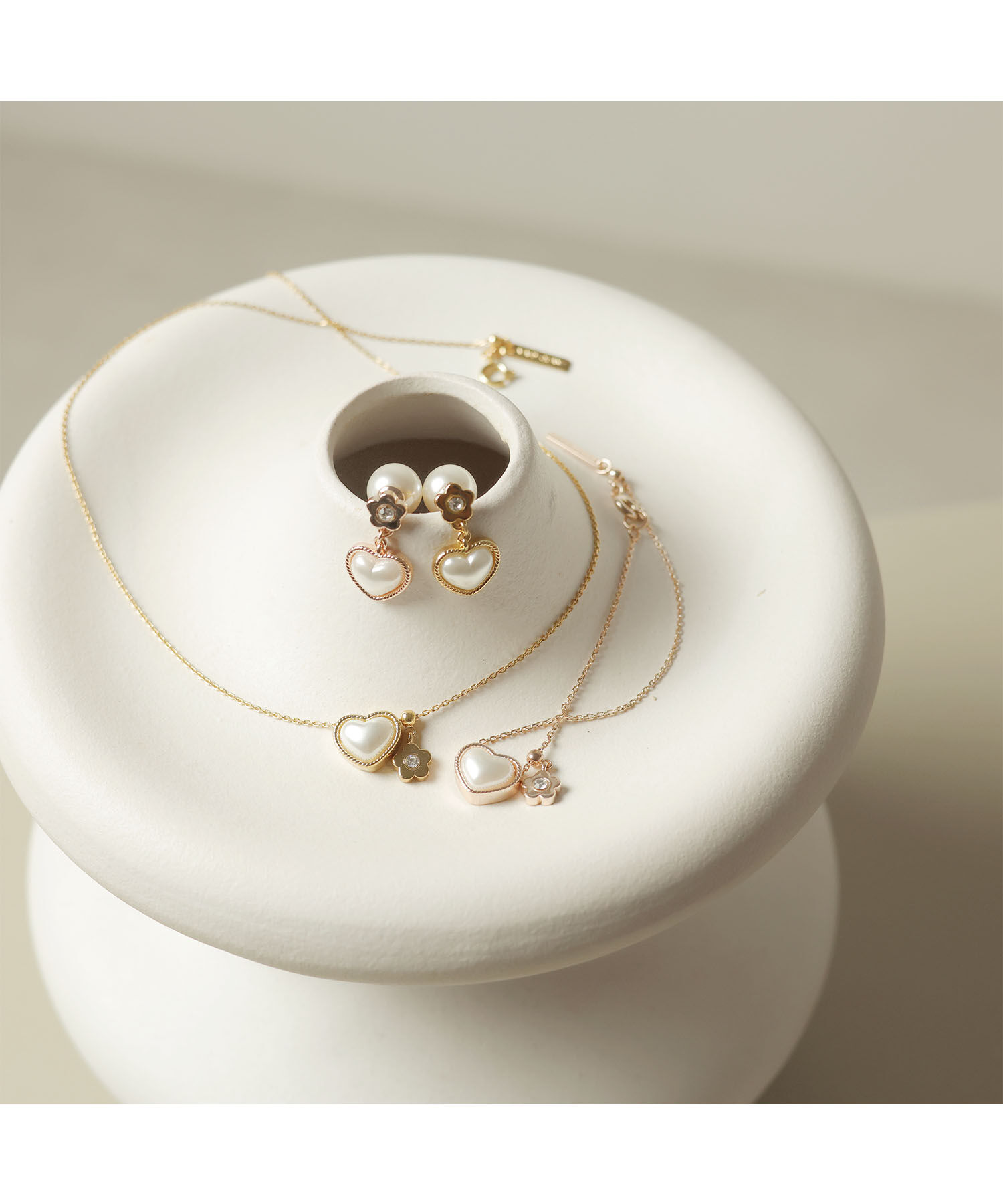 MARY QUANT「ハートパール ピアス」|ピアス|