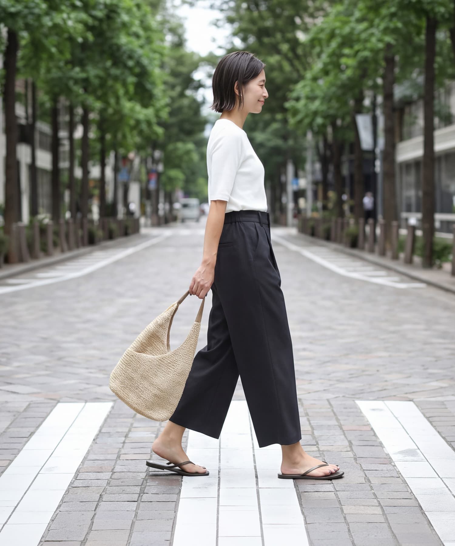 STYLE DELI「半端丈ラクちんポンチタックパンツ」|その他|