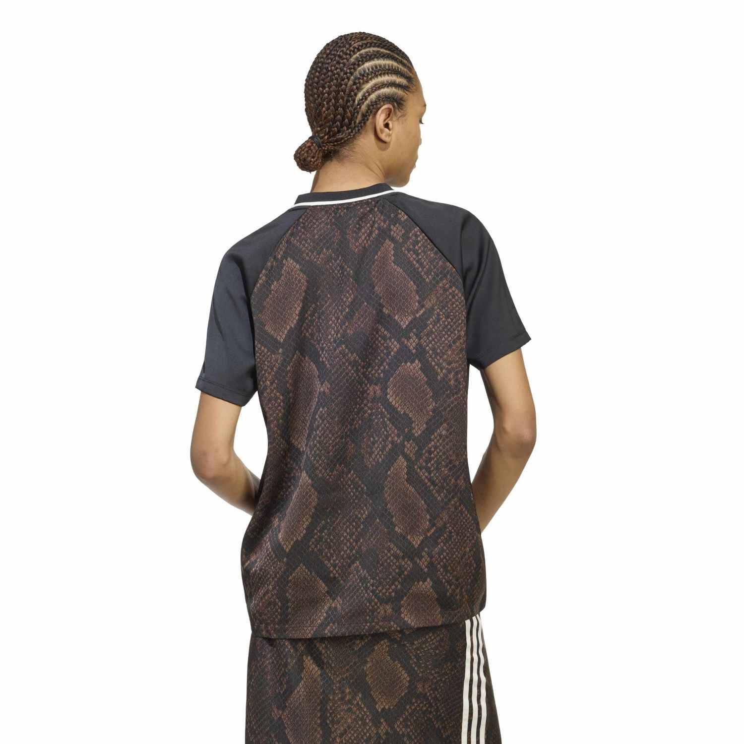 adidas「【ADIDAS ｳｪｱ】W SNAKE SATIN SS JERSEY(GFX IN」|Tシャツ・カットソー|