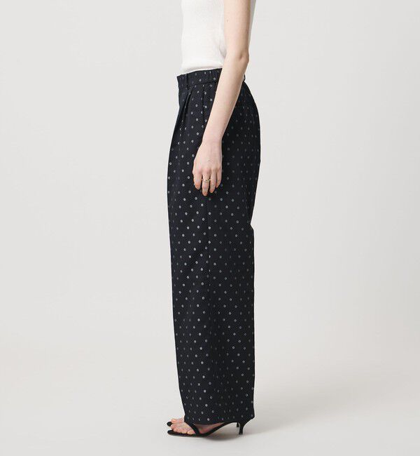 UNITED ARROWS「フラワー ジャガード 2タック ワイドパンツ ‐ウォッシャブル‐」|その他|