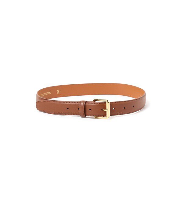 Demi-Luxe BEAMS 「MAISON BOINET / カーフレザーベルト 28mm」|ベルト|BROWN/GOLD
