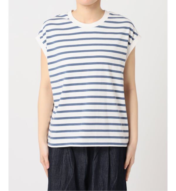 OUTDOOR PRODUCTS Usual Things「コットンボーダーワイドノースリTEE」|Tシャツ・カットソー|