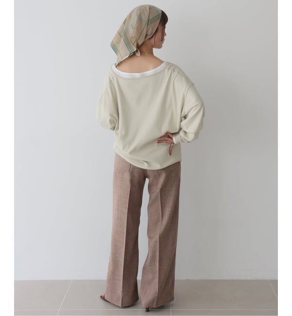 SLOBE IENA「Wrangler/ラングラー SLOBE別注 ワイドランチャー」|スラックス|