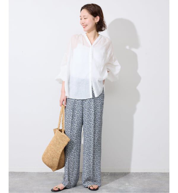SLOBE IENA「《36サイズのみWEB限定》Blue Flowerパンツ」|その他|