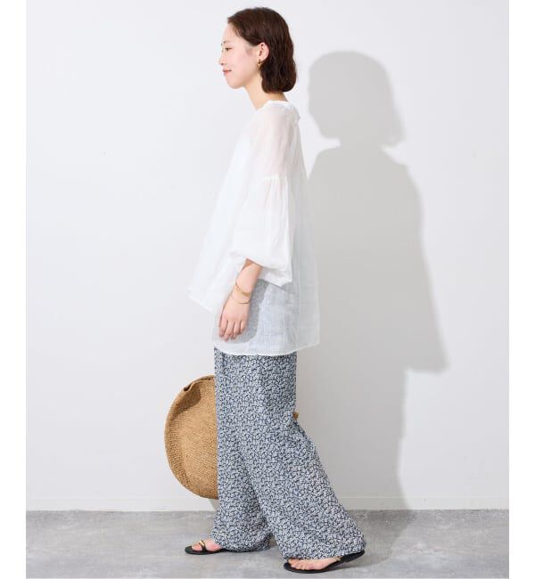 SLOBE IENA「《36サイズのみWEB限定》Blue Flowerパンツ」|その他|