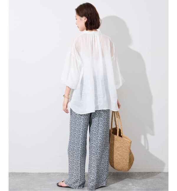 SLOBE IENA「《36サイズのみWEB限定》Blue Flowerパンツ」|その他|