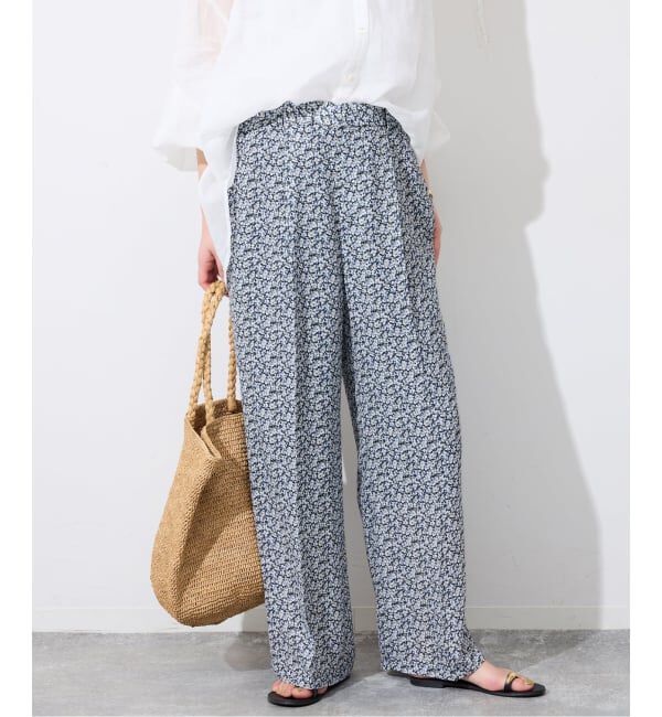 SLOBE IENA「《36サイズのみWEB限定》Blue Flowerパンツ」|その他|