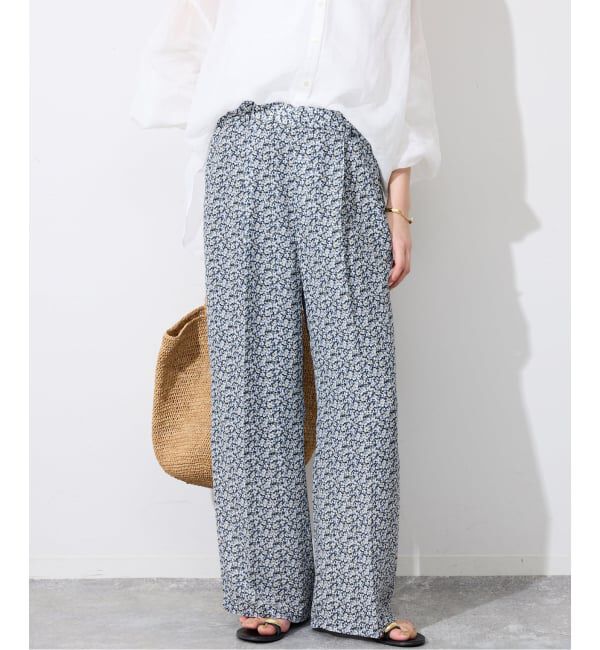 SLOBE IENA「《36サイズのみWEB限定》Blue Flowerパンツ」|その他|