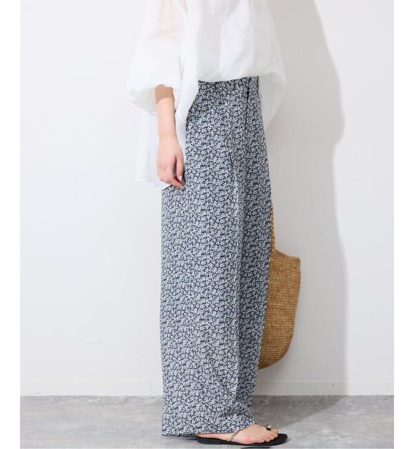 SLOBE IENA「《36サイズのみWEB限定》Blue Flowerパンツ」|その他|