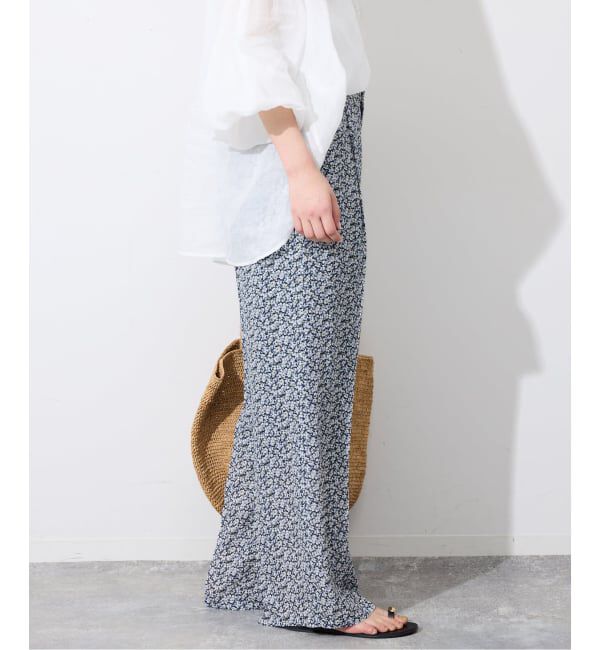 SLOBE IENA「《36サイズのみWEB限定》Blue Flowerパンツ」|その他|