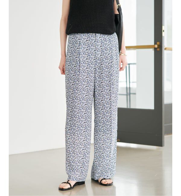 SLOBE IENA「《36サイズのみWEB限定》Blue Flowerパンツ」|その他|