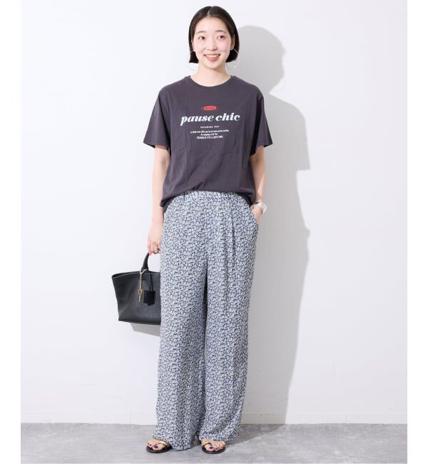 SLOBE IENA「《36サイズのみWEB限定》Blue Flowerパンツ」|その他|