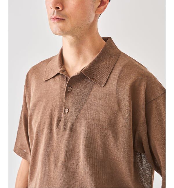 EDIFICE「LINEN LUXE ニット ポロ」|ポロシャツ|
